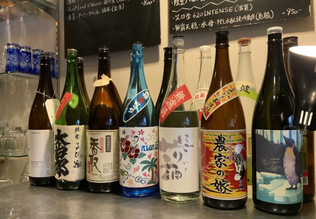 Bar電球の日本酒