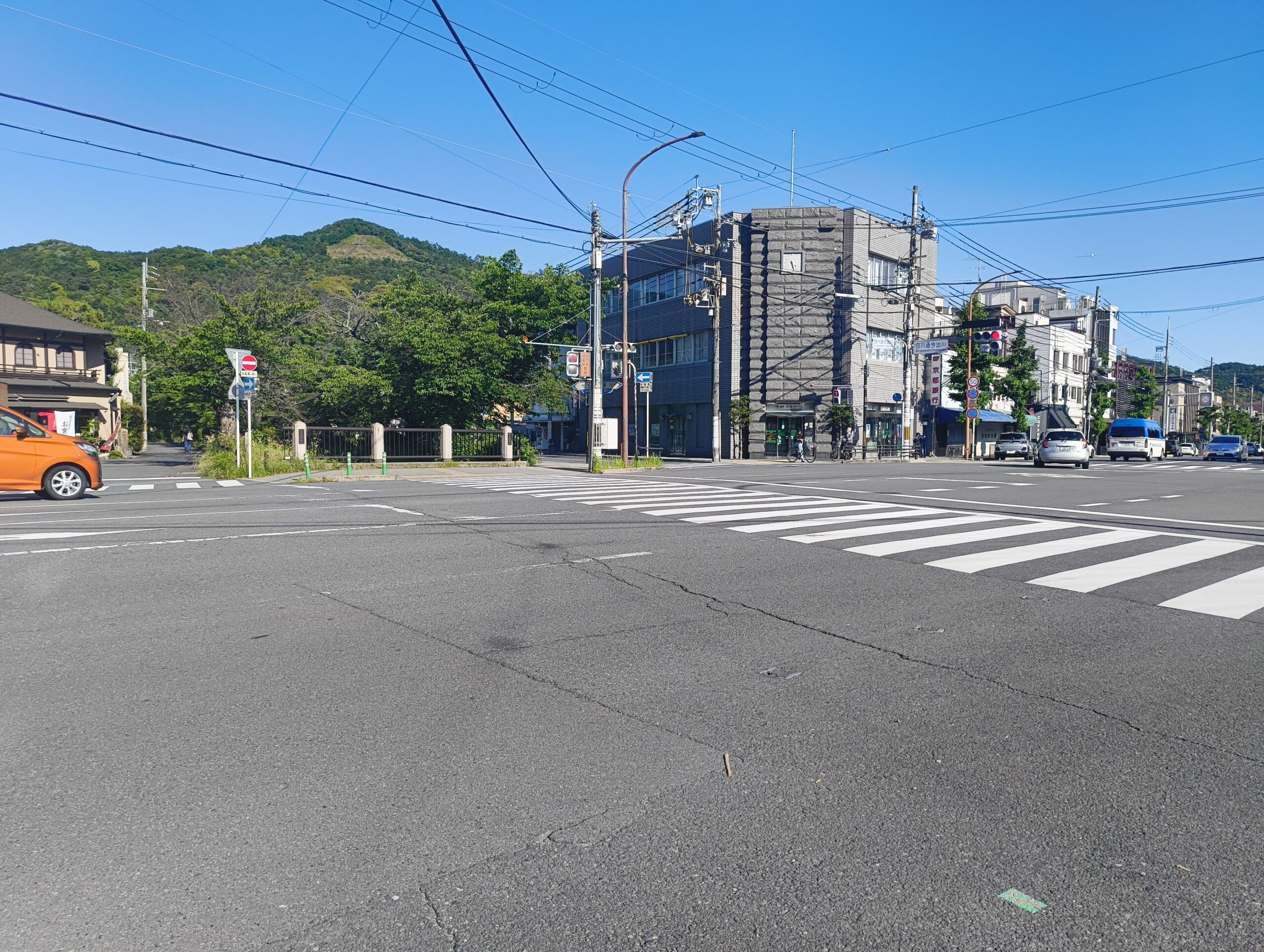 北白川・今出川の交差点