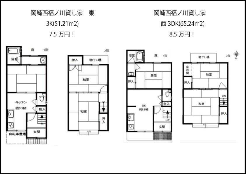 【左京区】連棟長屋一軒家