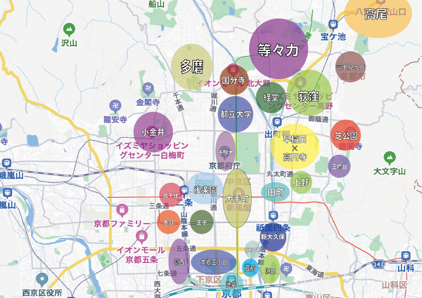 東京で京都を例えてみた！