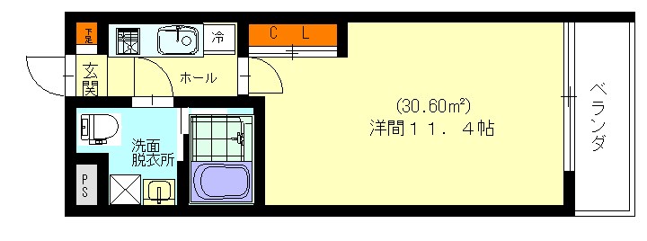 グランコスモ御所403 間取り