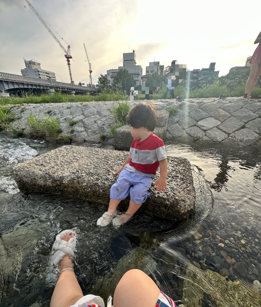 子連れ水遊び